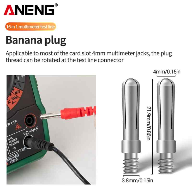 ANENG PT3003 комплект сонди 1000V с 16 допълнителни накрайника