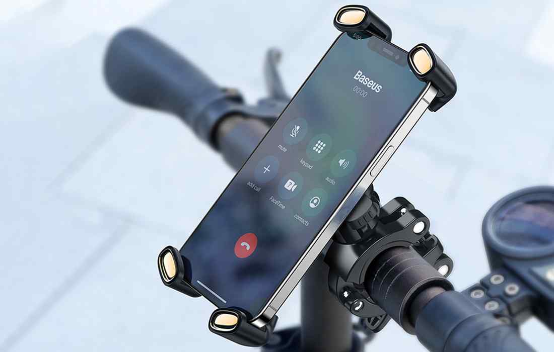 Стойка за мобилен телефон предназначена за велосипед, мотор, мотоциклет, скутер