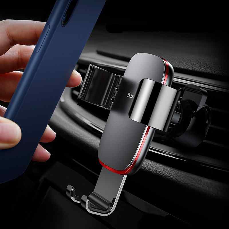 Baseus Gravitational Car Holder on Ventilation Grid стойка за телефон монтирана на вентилационната решетка на автомобил
