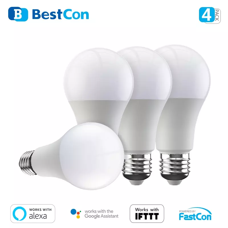BestCon LB1 LED крушка с Wi-Fi управление LB1 комплект (четири броя)