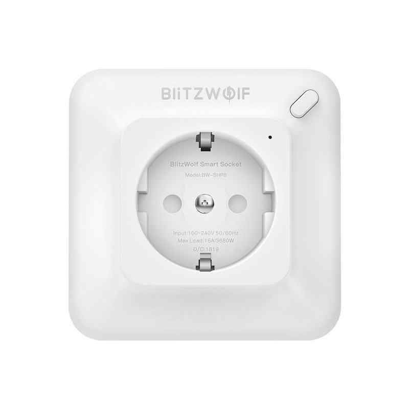 Смарт Wi-Fi контакт BlitzWolf BW-SHP8 3680W, AC 100-240V, 16A
