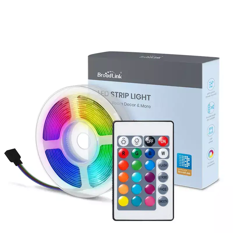 BroadLink RGB LED лента, 3 метра с IR дистанционно BroadLink RGB LED лента, 3 метра с IR дистанционно