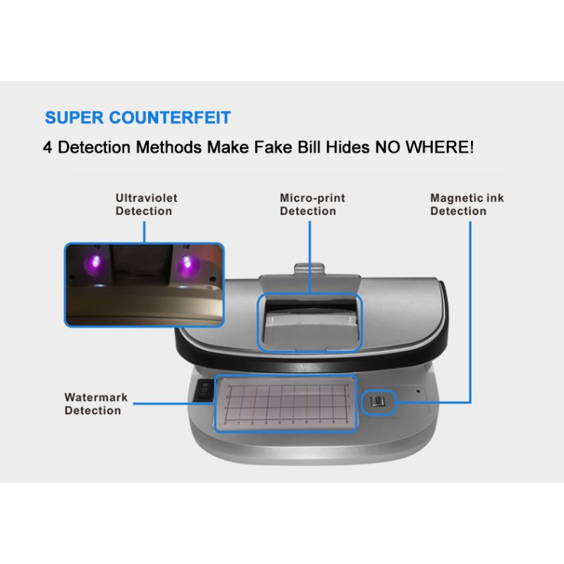 UV лампа за проверка на фалшиви банкноти