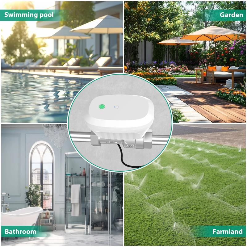 Tuya смарт Wi-Fi сферичен кран Frankever FK-BV05 с измерване на температура, разход на вода, таймери, аларми