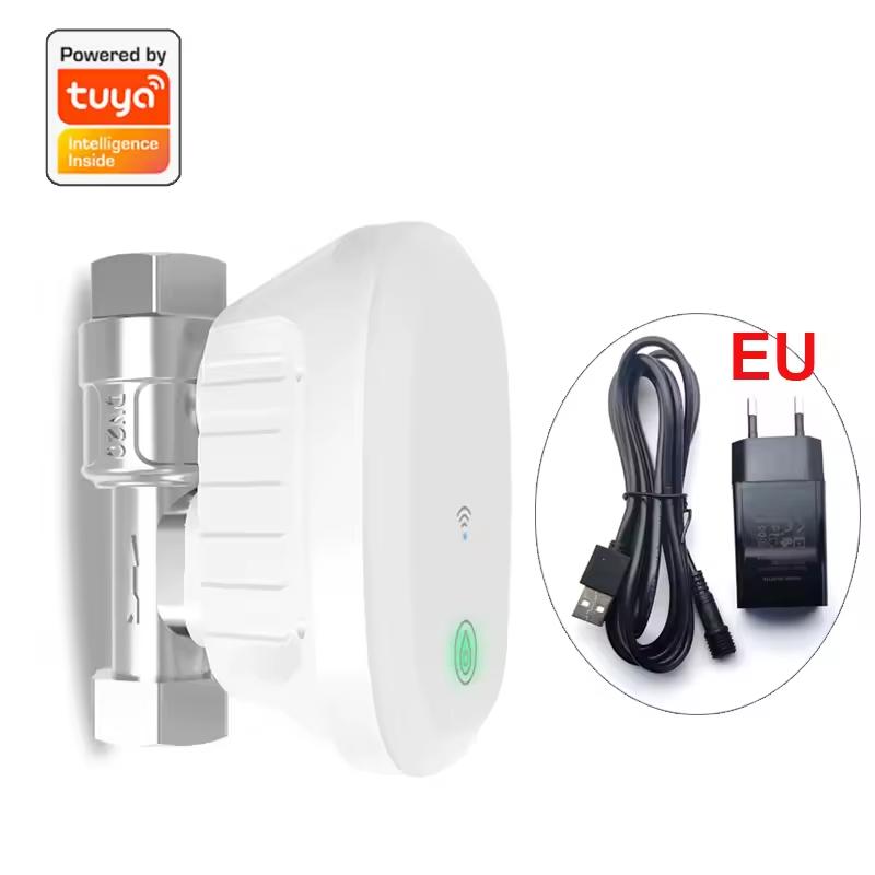 Tuya смарт Wi-Fi сферичен кран Frankever FK-BV05 с измерване на температура, разход на вода, таймери, аларми