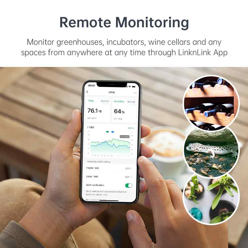 LinknLink eTHS WiFi смарт сензор за температура и влажност