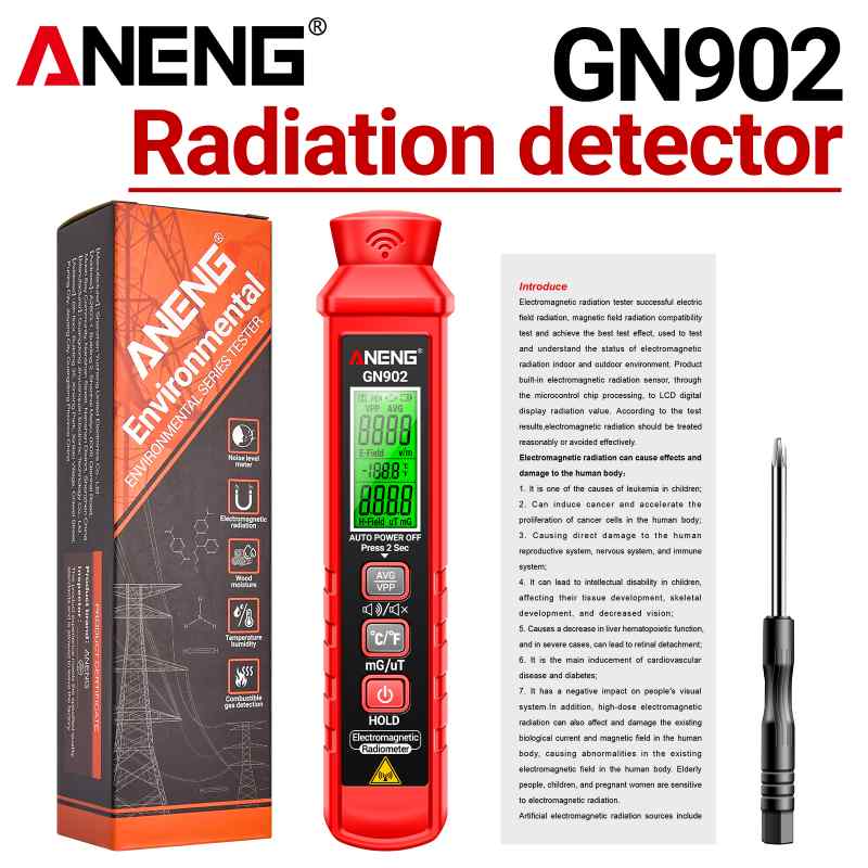 Тестер за електромагнитно излъчване ANENG GN902 с LCD екран