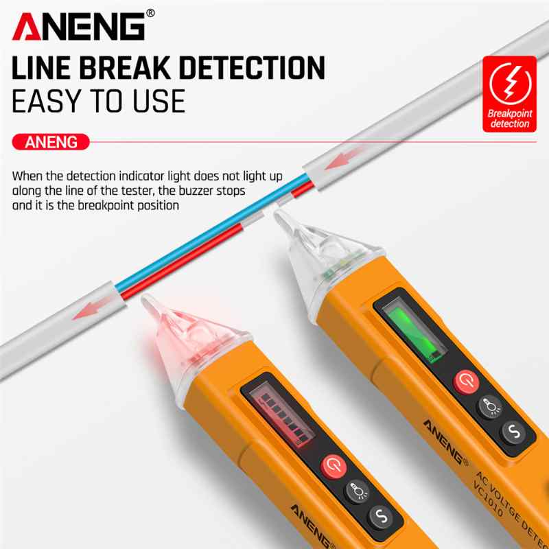 Безконтактен детектор на напрежение ANENG VC1010 тип писалка