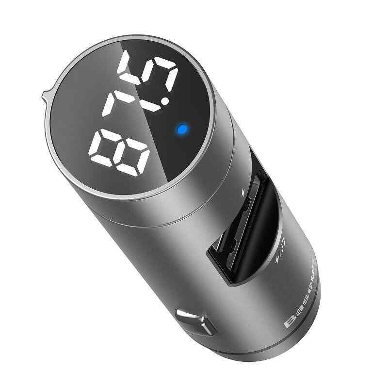 Bluetooth FM предавател със зарядно устройство USB 3.1A Baseus BS-01