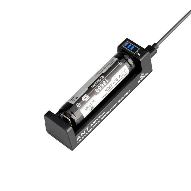 Бързо зарядно Xtar ANT MC1 Plus за цилиндрични Li-ion батерии 18650
